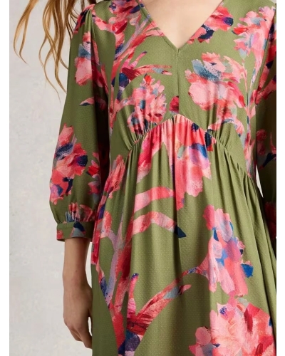 White Stuff Lucy dress green multi green ml