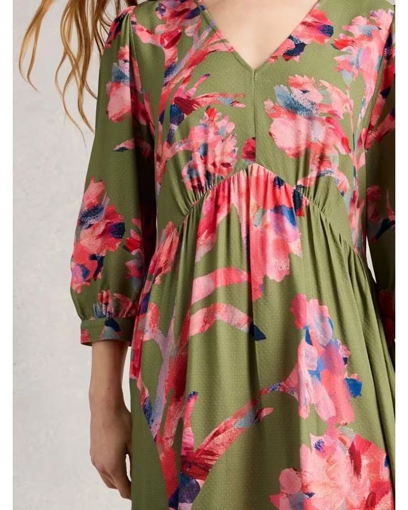 White Stuff Lucy dress green multi green ml