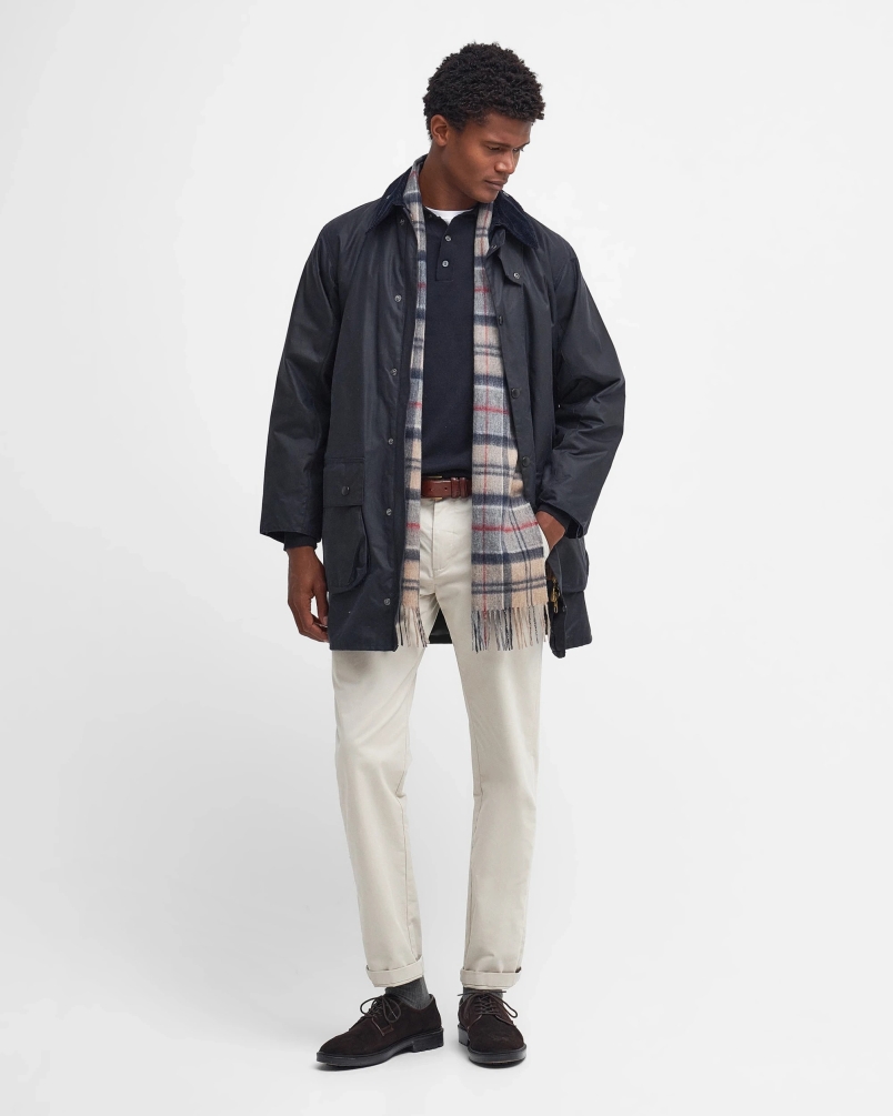 Barbour Wool cashmere tartan scarf dress