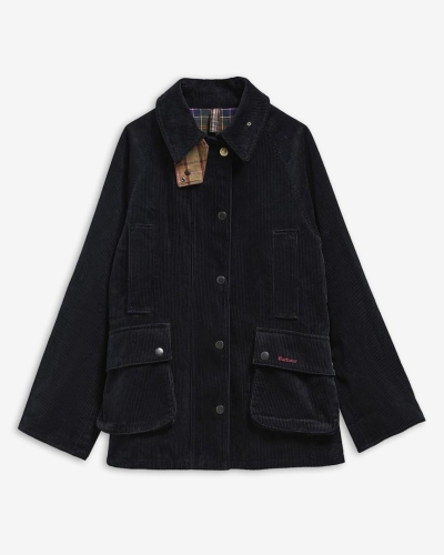 Babour x Paul Smith Womens Cord Beaufort casual jacket navy/classic/muted
