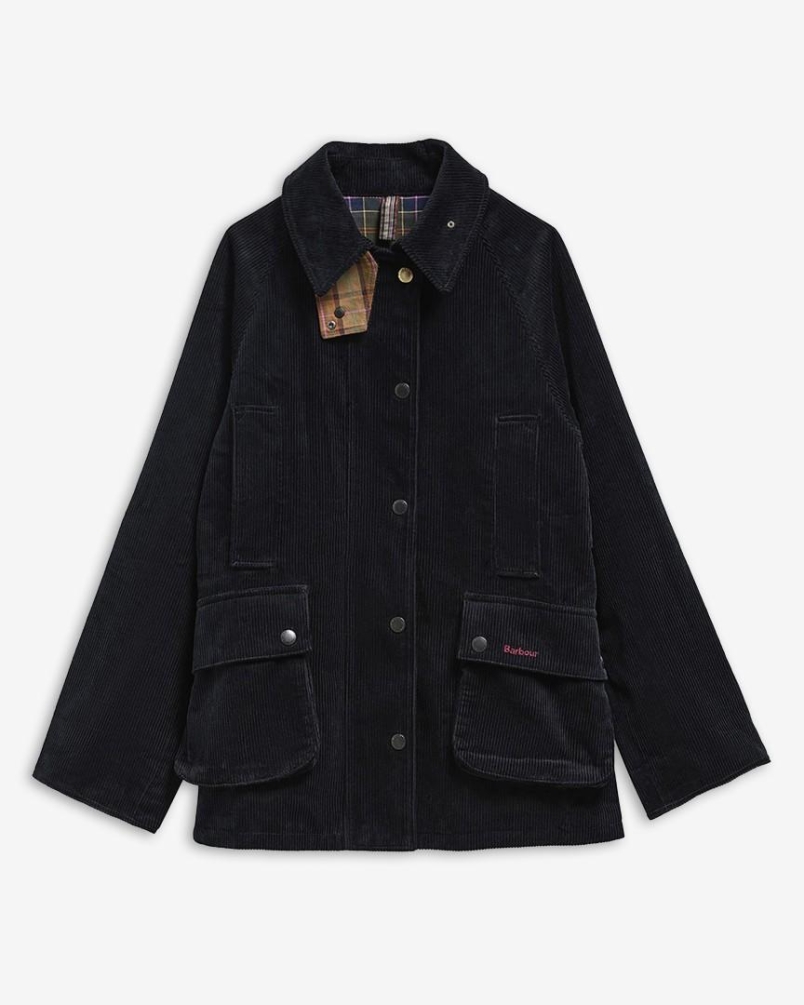 Babour x Paul Smith Womens Cord Beaufort casual jacket navy/classic/muted