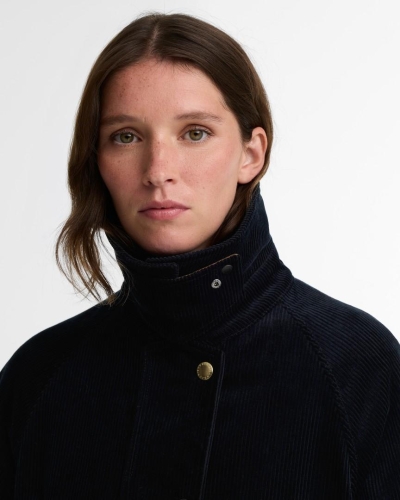 Babour x Paul Smith Womens Cord Beaufort casual jacket navy/classic/muted