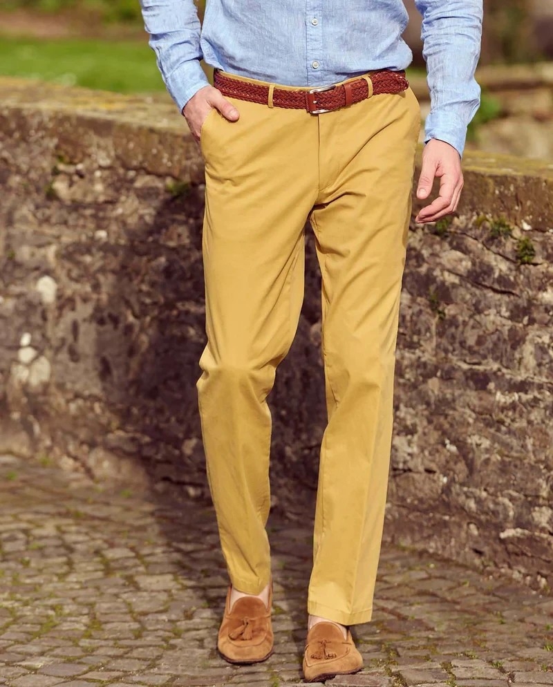 Wellington of Bilmore Mr. Jones fine men's chino yellow