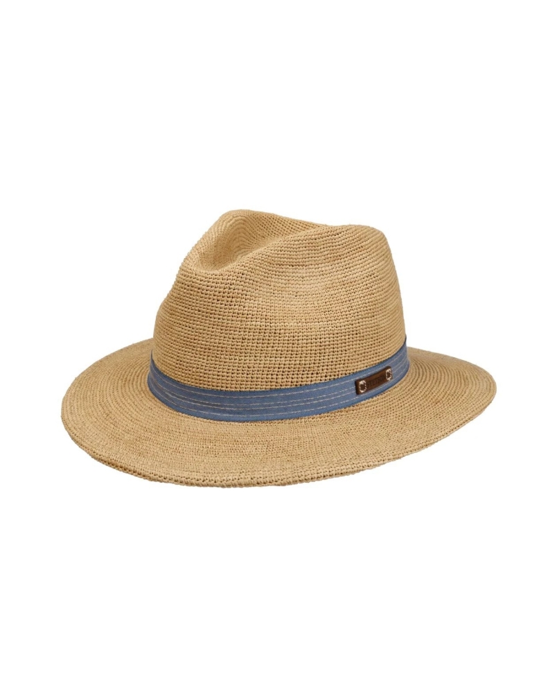 Stetson Barista traveller raffia crochet 7 - beige