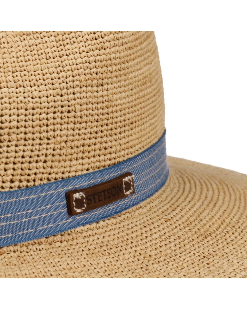 Stetson Barista traveller raffia crochet 7 - beige