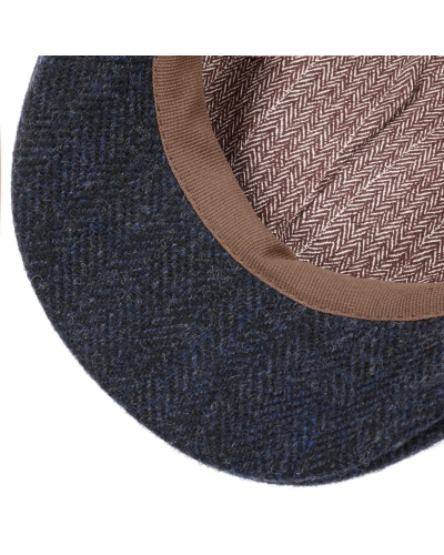 Stetson Texas wool herringbone dark navy