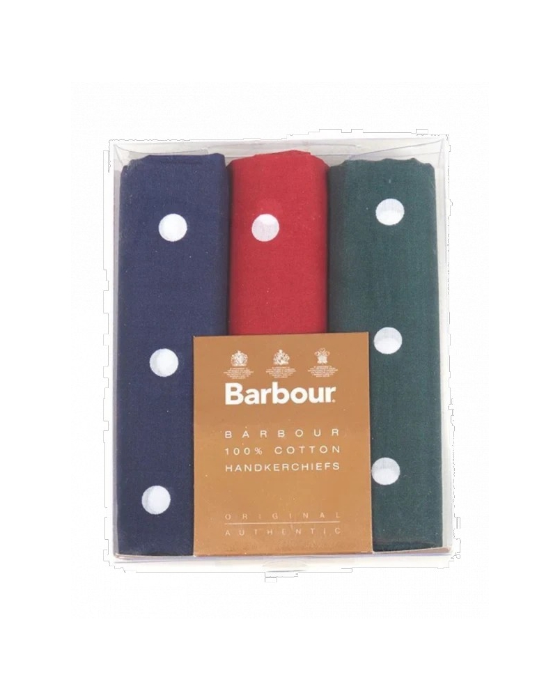 Barbour Spotted hankies set