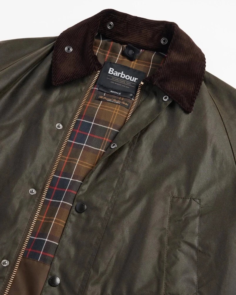 Barbour Classic Bedale waxed jacket olive
