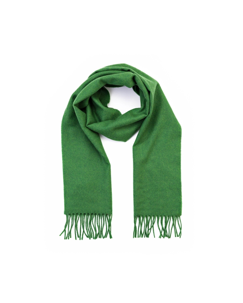 John Hanly Merino Luxury wool scarf forest green