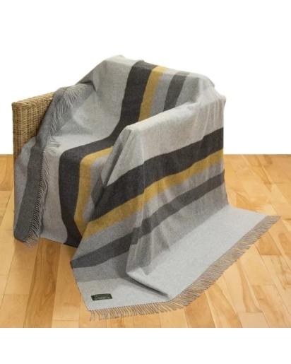 JOHN HANLY MERINO LAMBSWOOL THROW(150x200)