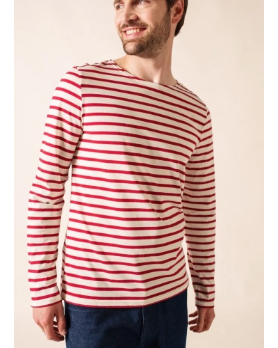 Saint James Minquiers stripe ecru persan ecru/persan