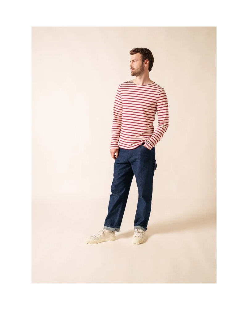 Saint James Minquiers stripe ecru persan ecru/persan