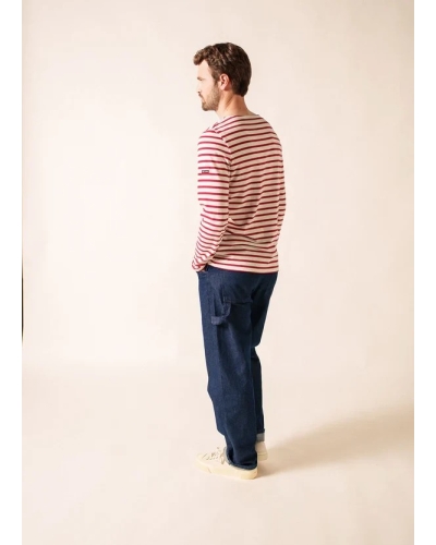 Saint James Minquiers stripe ecru persan ecru/persan