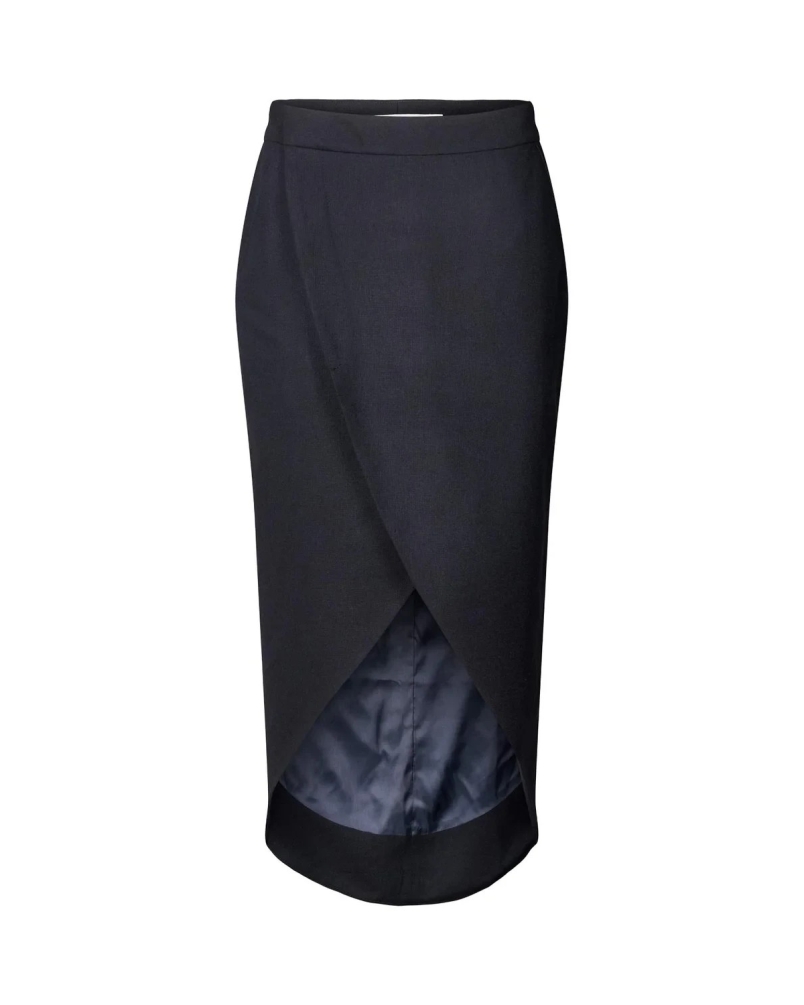 DRAPY TAILORING SKIRT VARDA midnight