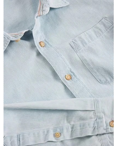 White Stuff Men's fine stripe shirt blue mlt blue mlt