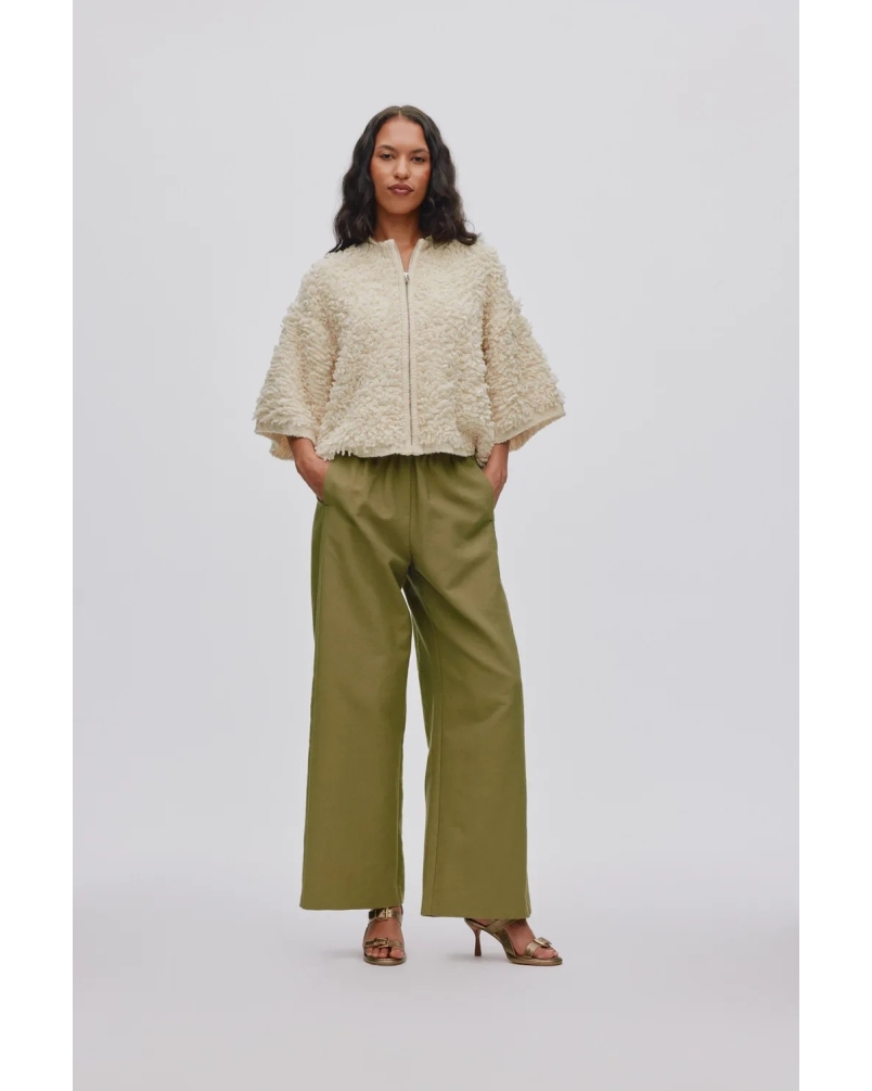 Rabens SalonerAlice lam knit cardigan off white