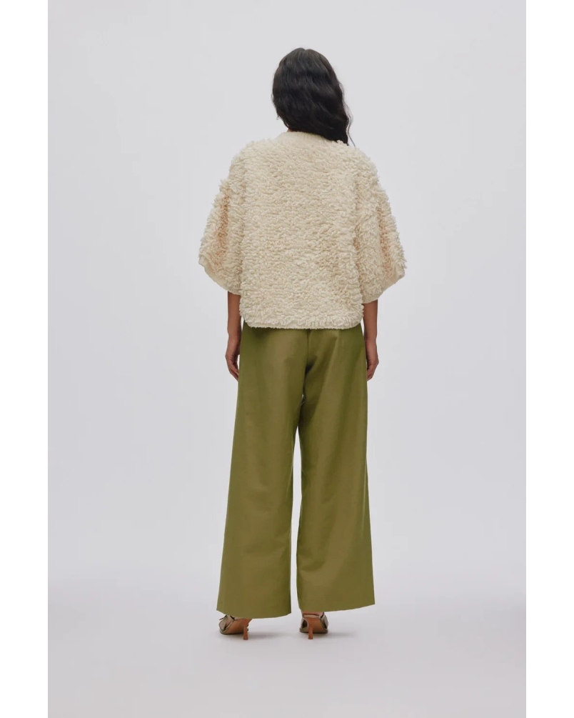 Rabens SalonerAlice lam knit cardigan off white