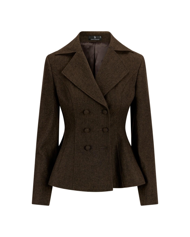 Urban Pioneers Sandra blazer dark brown