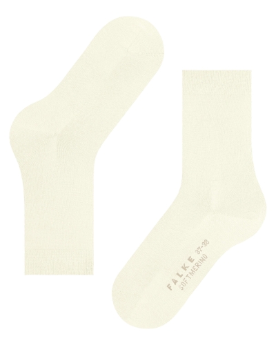 Falke Softmerino dames sokken off-white