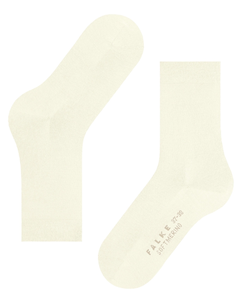 Falke Softmerino dames sokken off-white