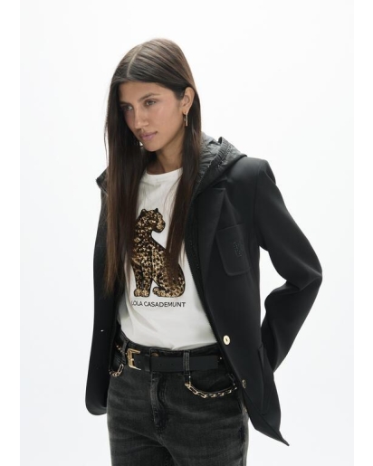 LOLA CASADEMUNT Lola Casademunt Technical blazer with quilted nylon vest