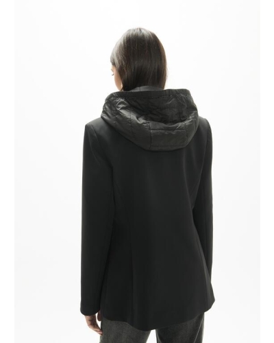 Lola Casademunt Technical blazer with quilted nylon vest black