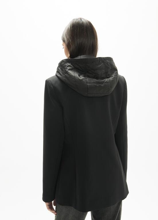 Lola Casademunt Technical blazer with quilted nylon vest black