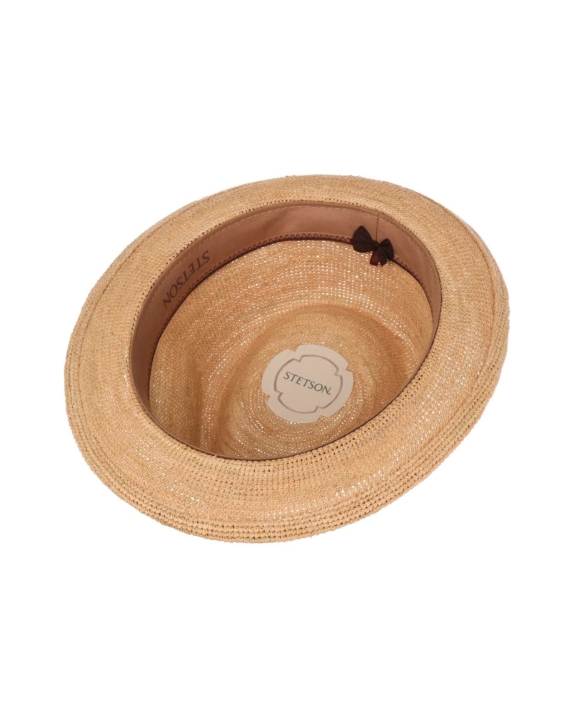 Stetson Player raffia crochet 7 - beige
