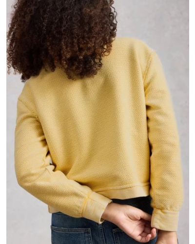 White Stuff Herringbone sweat light yellow light yellow