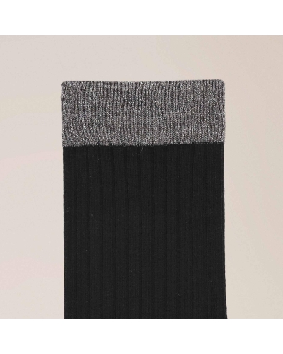 Kunert Fantastic Rib sokken black