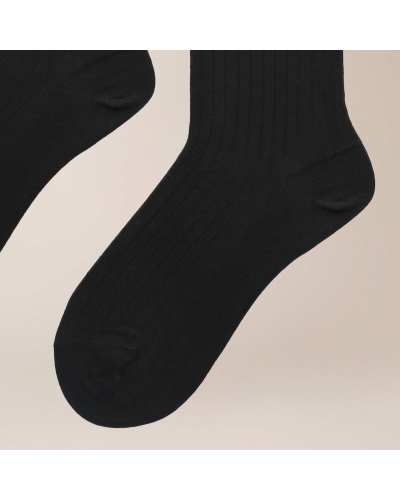 Kunert Fantastic Rib sokken black