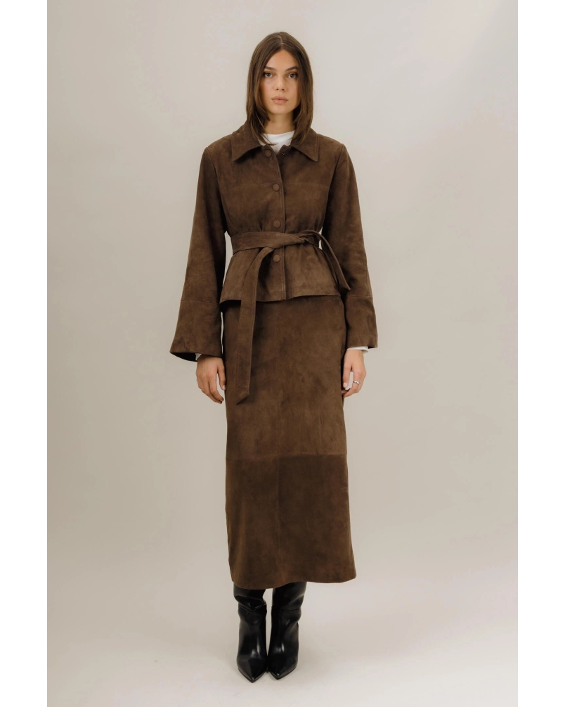 Urban Pioneers Brianna skirt chocolate brown