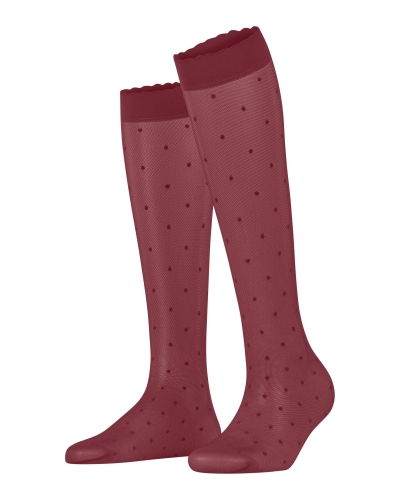 Falke Dot 15 den dames kniekousen ruby