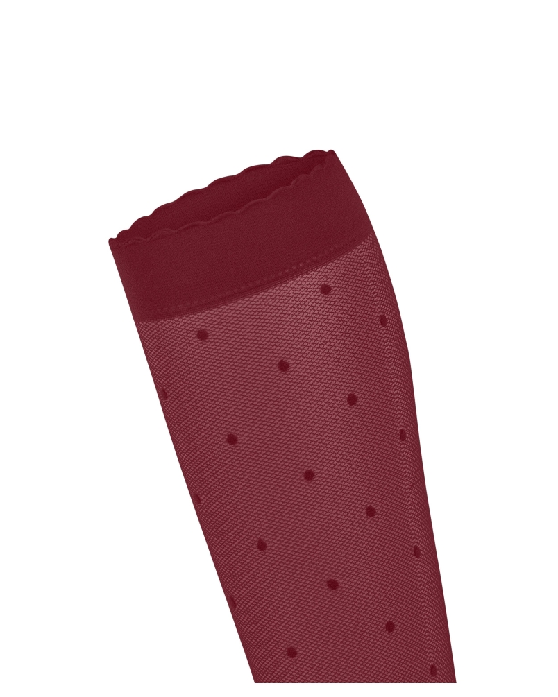 Falke Dot 15 den dames kniekousen ruby