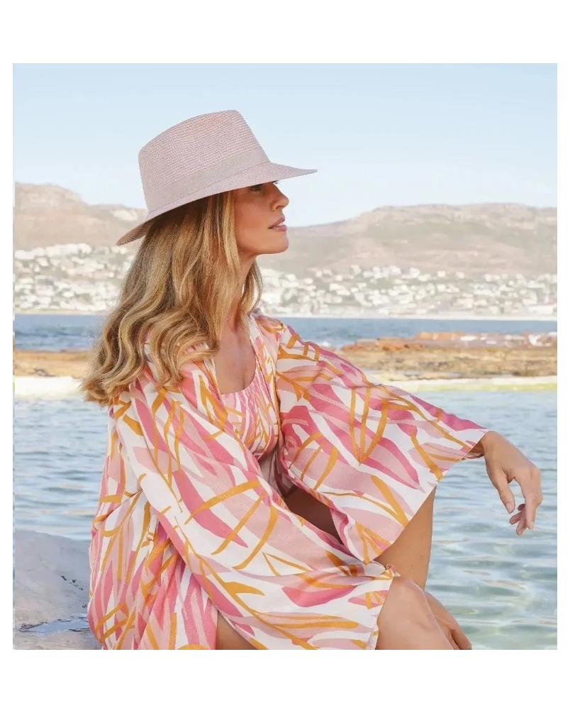 House of Ord Serenity Fedora rose/white