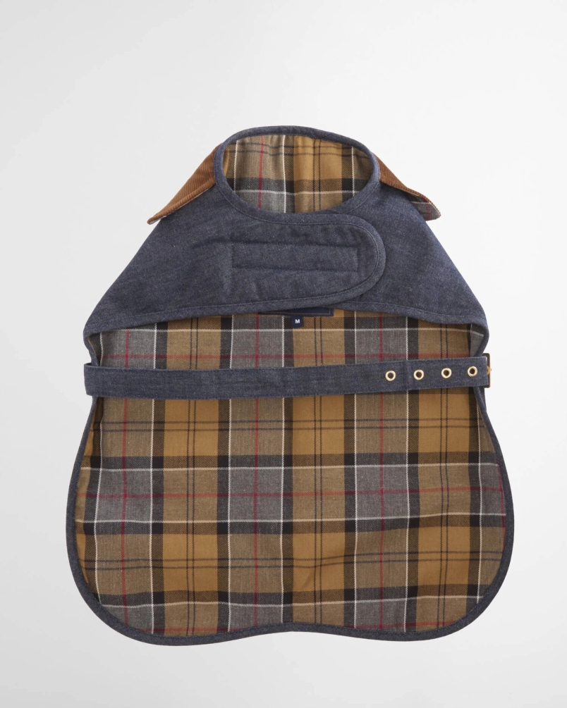 Barbour Denim drywax dog coat indigo