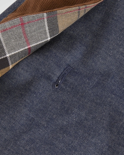 Barbour Denim drywax dog coat indigo