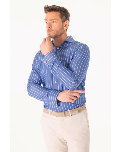 De Vent Luke doubel cuff blue stripe blue stripe l