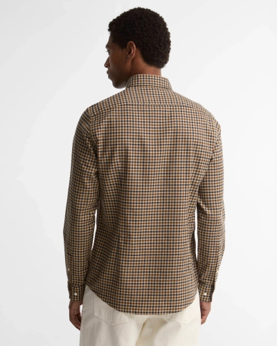 Barbour Finkle tailored long-sleeved shirt dark sand