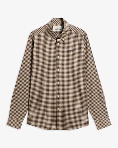 Barbour Finkle tailored long-sleeved shirt dark sand