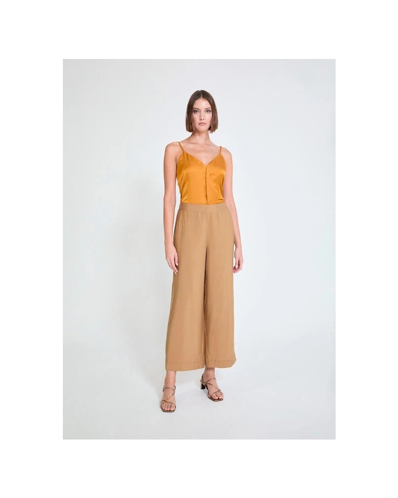 Lola Casademunt Flowy culotte trousers camel camel