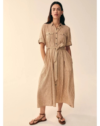 WHITE STUFF White Stuff Tiff blend shirt dress natural multi