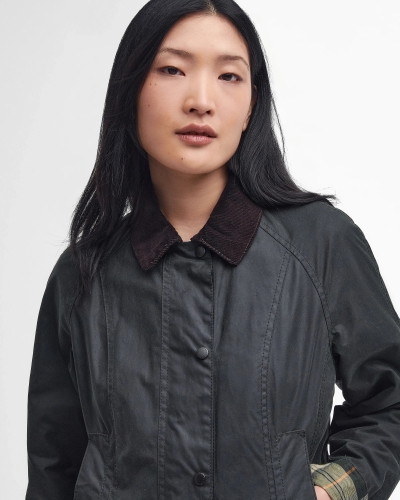 Barbour Beadnell wax jacket sage