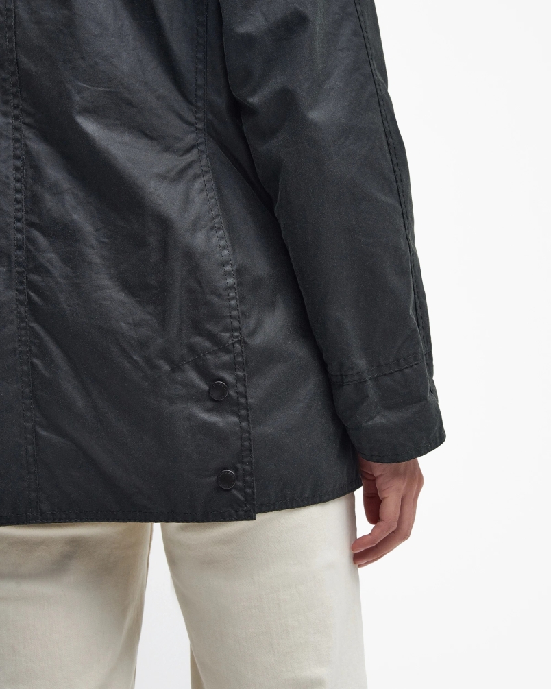 Barbour Beadnell wax jacket sage