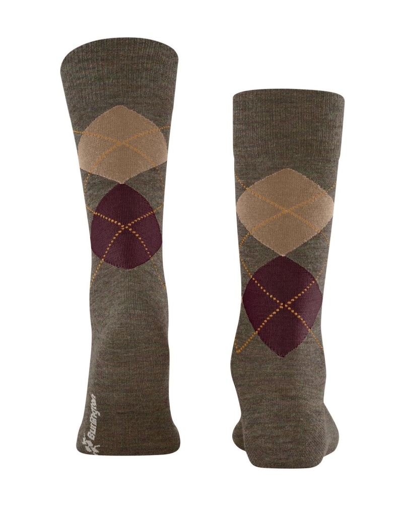 Burlington Melange Edinburgh kniekousen covert gre
