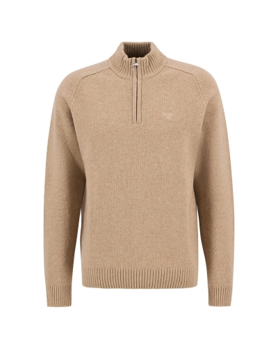 Barbour Grangetown half-zip jumper washed stone washed stone