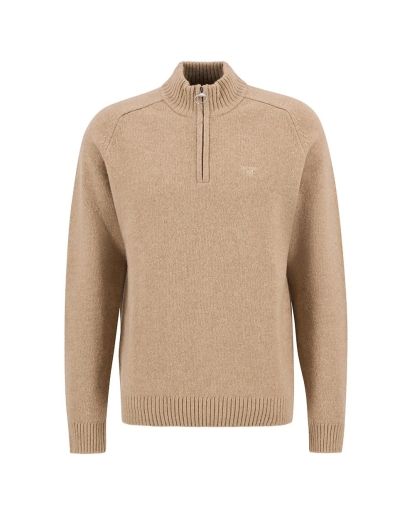 BARBOUR Barbour Grangetown half-zip jumper washed stone