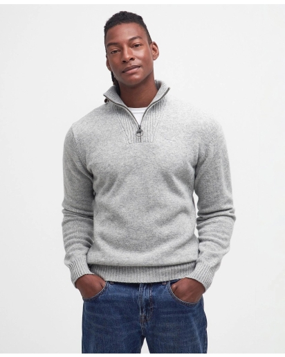 BARBOUR Barbour Essential lambswool half zip jumper