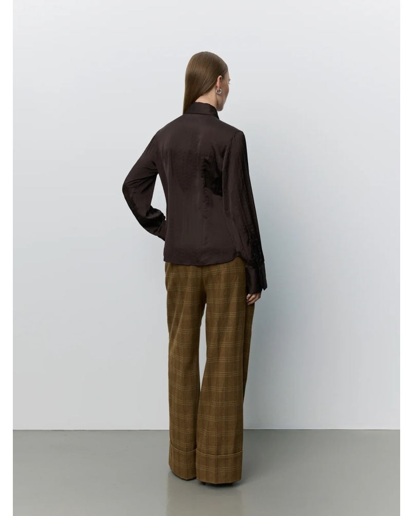 Sofie Schnoor Wilda fitted shirt dark brown