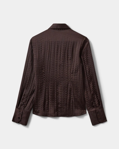 Sofie Schnoor Wilda fitted shirt dark brown